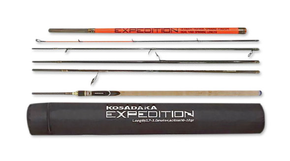Спиннинг Expedition 6S-Dual 2.40/2.70м 5-21г Тубус 6 секций Kosadaka