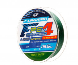 Шнур Flagman PE Hybrid F4 135м MossGreen 0,16мм 9,1кг 20lb