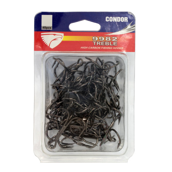 Крючок-тройник Condor TREBLE HOOK №5/0 BN 25 шт/упак